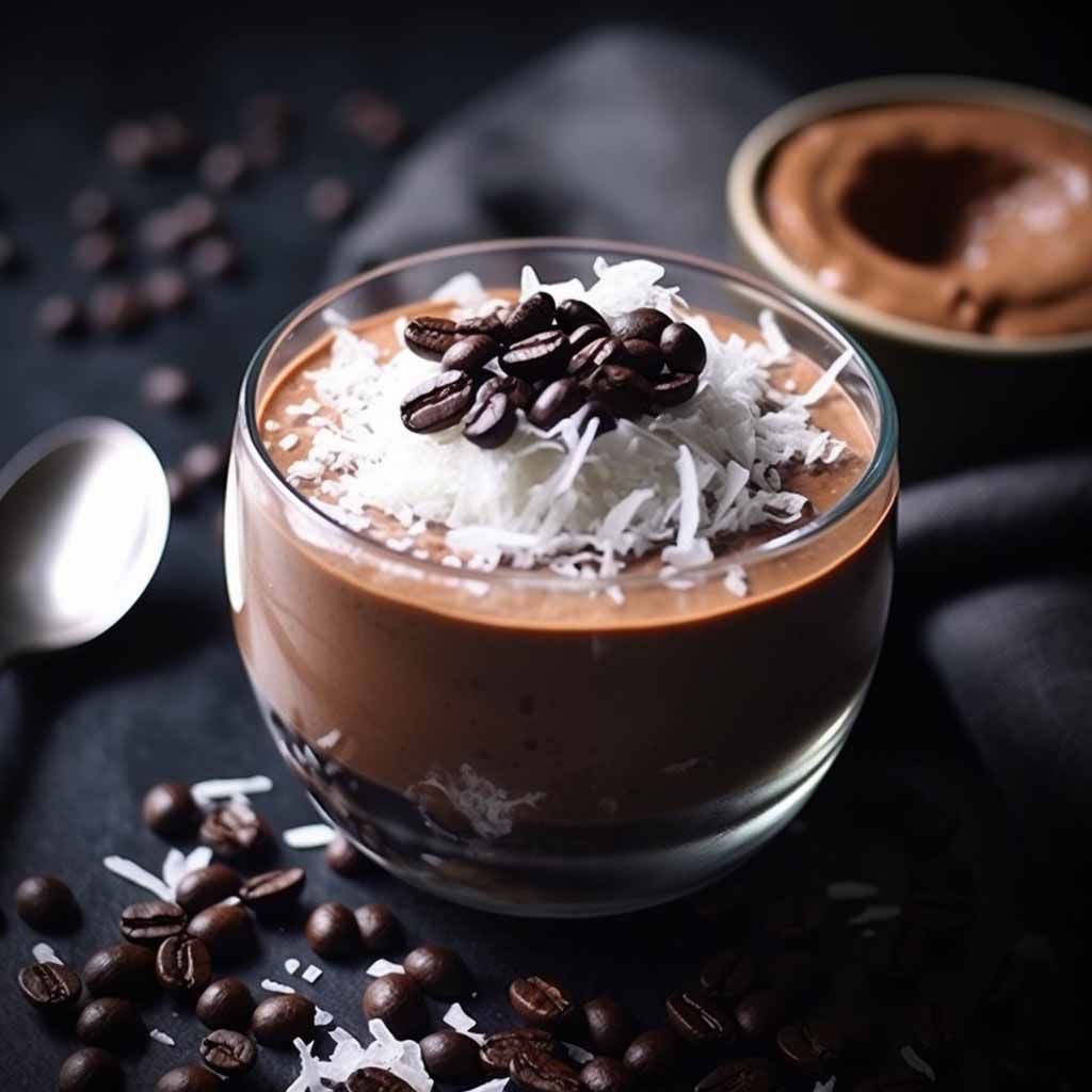 Kokos-Espresso-Mousse: Gesunder Genuss mit Antioxidantien und MCTs 🥥☕