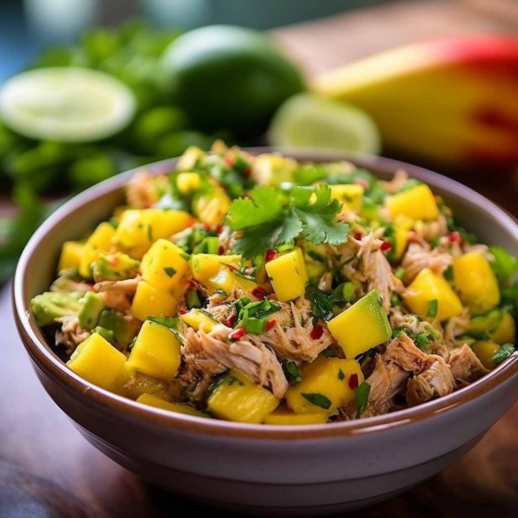 Thunfisch-Salat mit Avocado und Mango: Der ultimative Sommersalat 🐟🥑🥭