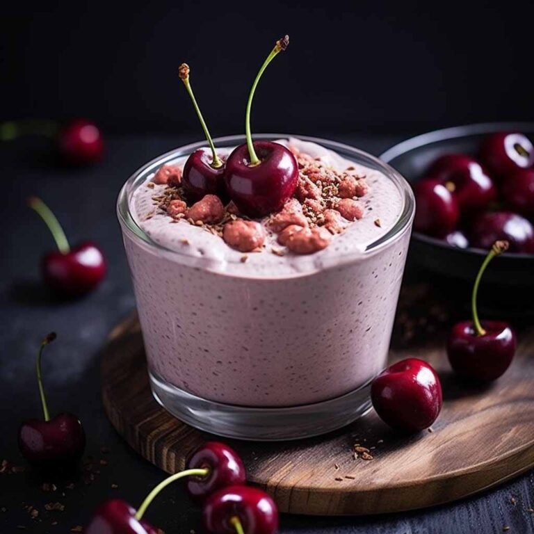 Kirsch-Banane-Dessert mit Chia: Gesund &amp; Lecker! 🍒🍌🌱