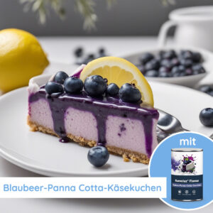 Blaubeer-Panna-Cotta-Kaesekuchen