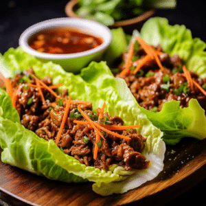 Asiatische-Rindfleisch-Salat-Wraps